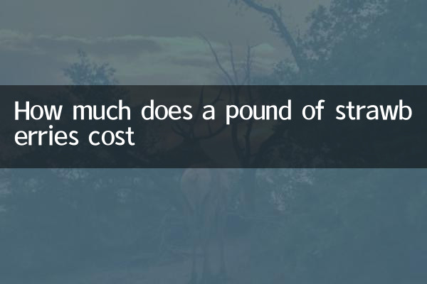 How much does a pound of strawberries cost