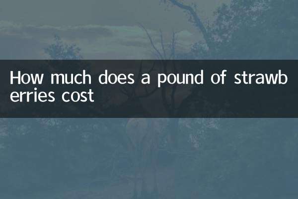 How much does a pound of strawberries cost