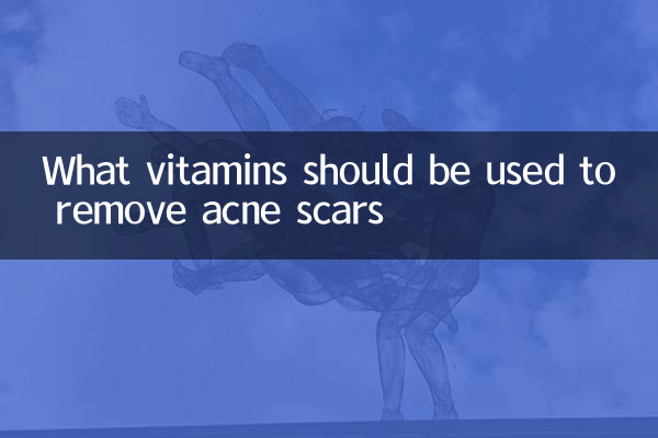 O que as vitaminas devem ser usadas para remover cicatrizes de acne