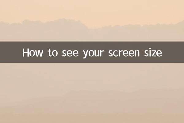 How to check your screen size