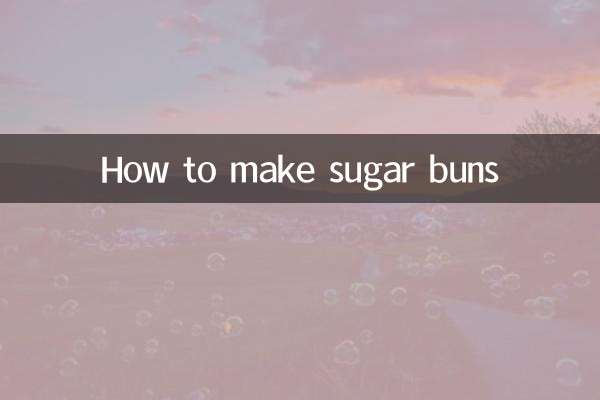 Comment faire des petits pains au sucre