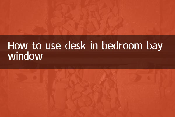 Como usar a mesa na janela saliente do quarto