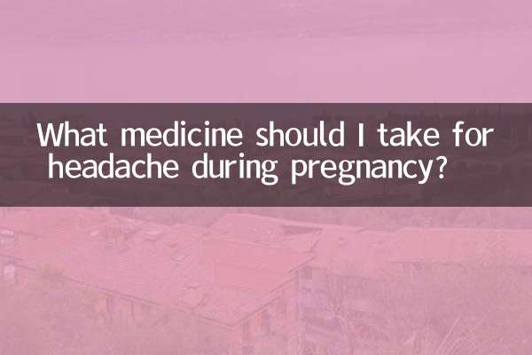 What medicine should I take for headache during pregnancy?