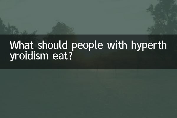 What should people with hyperthyroidism eat?