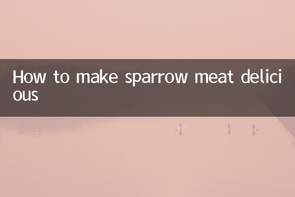 Como fazer uma deliciosa carne de pardal