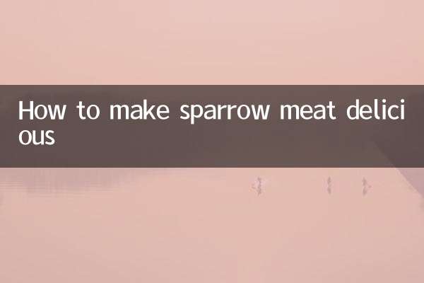Como fazer uma deliciosa carne de pardal