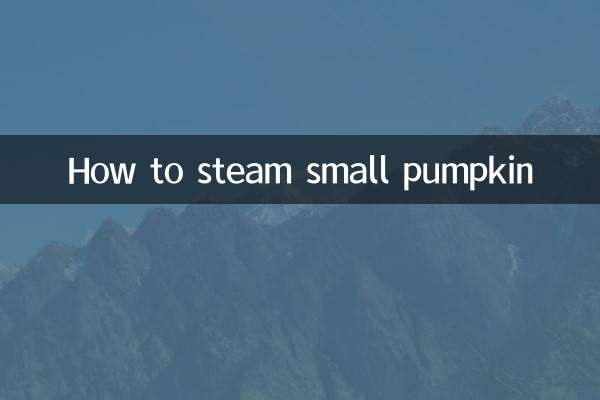 How to steam small pumpkin