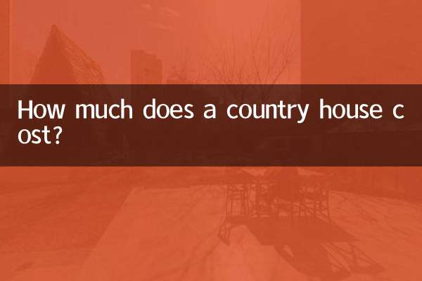 How much does a country house cost?