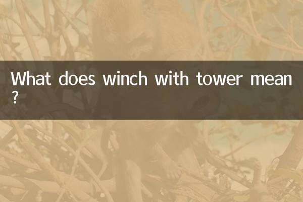 O que significa guincho com torre?