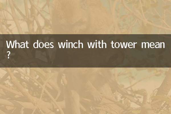 O que significa guincho com torre?