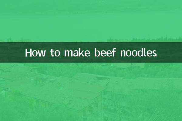 طرز تهیه نودل گوشت گاو