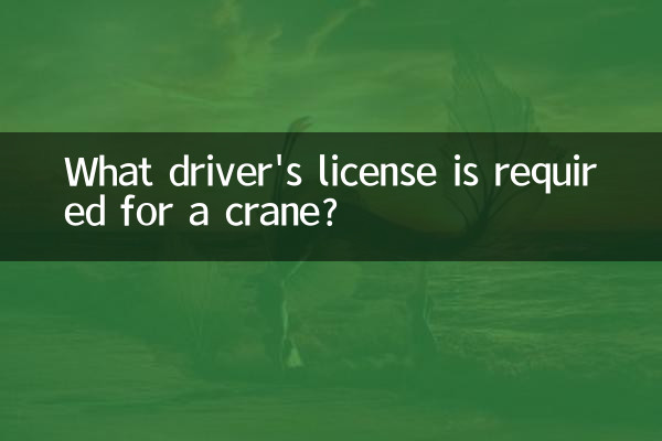 क्रेन के लिए किस ड्राइवर का लाइसेंस आवश्यक है?