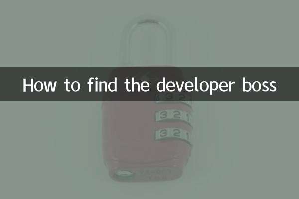 Como encontrar o chefe do desenvolvedor