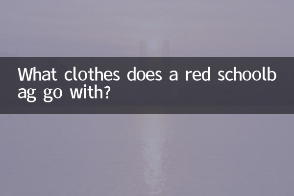 Con quali vestiti abbinare uno zaino rosso?