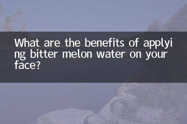 Quais são os benefícios de aplicar água de melão amargo no rosto?