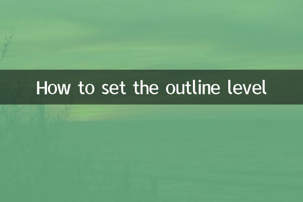 Comment définir le niveau de plan