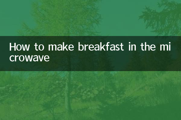 微波爐怎麼做早餐