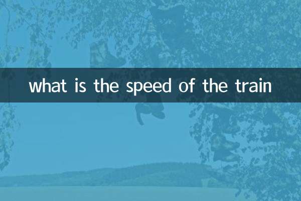 cual es la velocidad del tren