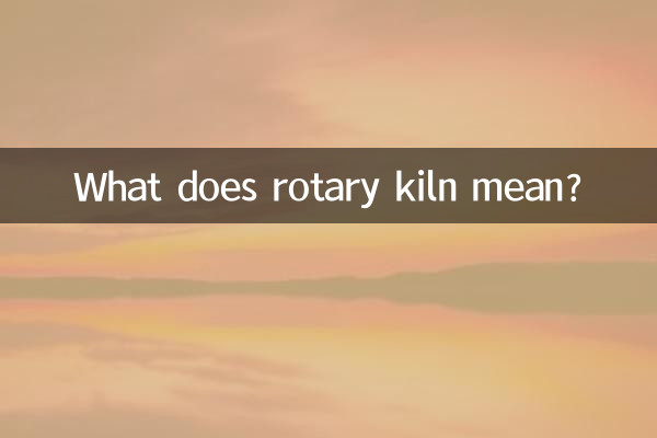 O que significa forno rotativo?