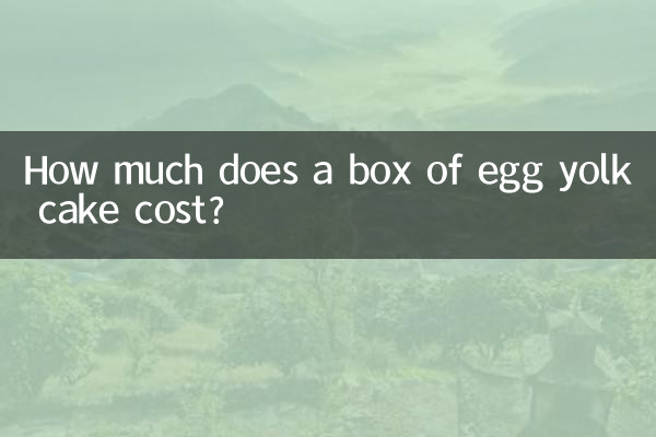 ¿Cuánto cuesta una caja de bizcocho de yema de huevo?
