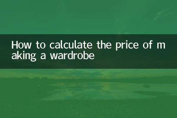 做衣櫃怎麼算價格