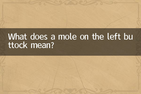 Cosa significa un neo sulla natica sinistra?