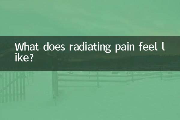Wie fühlt sich ausstrahlender Schmerz an?
