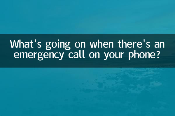 携帯電話に緊急電話がかかってきたら何が起きているのでしょうか?