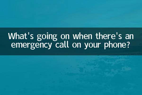 携帯電話に緊急電話がかかってきたら何が起きているのでしょうか？