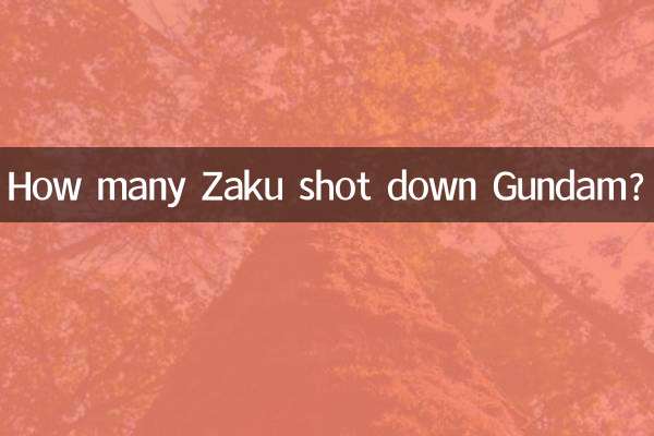 How many Zaku shot down Gundam?