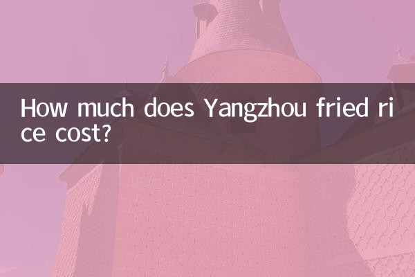 Quanto custa o arroz frito Yangzhou?