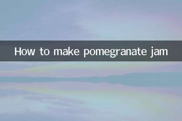 Come fare la marmellata di melograno
