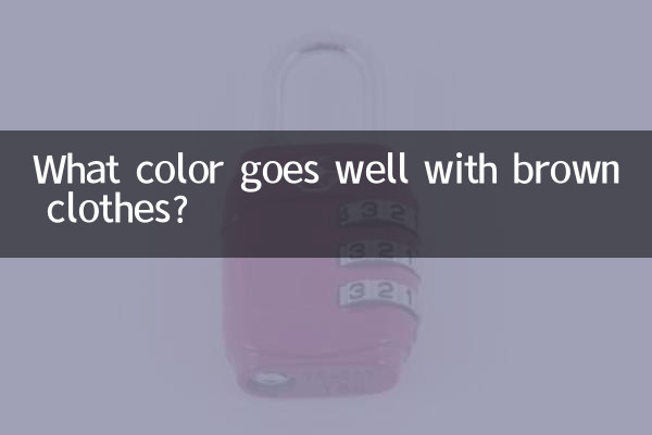 ¿Qué color combina bien con la ropa marrón?