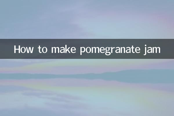 Cómo hacer mermelada de granada