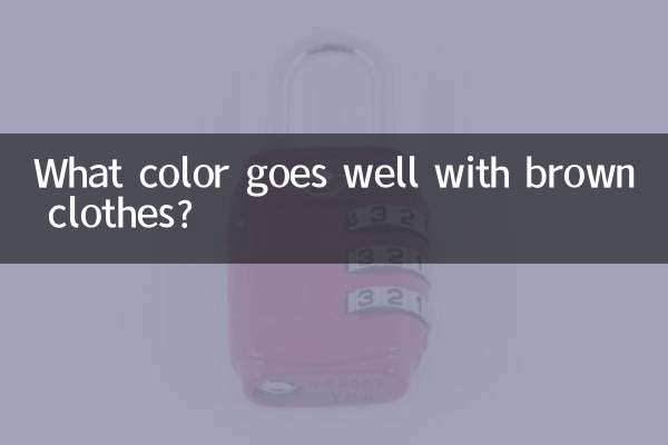 ¿Qué color combina bien con la ropa marrón?