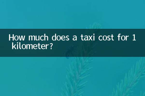 Combien coûte un taxi pour 1 kilomètre ?