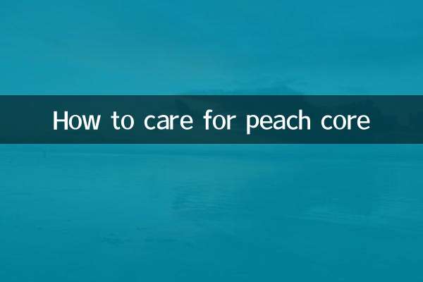 So pflegen Sie Pfirsichkerne