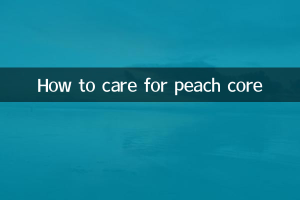 Cómo cuidar el corazón del melocotón.