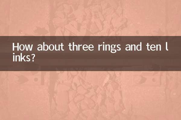How about three rings and ten links?