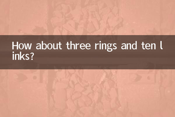 How about three rings and ten links?