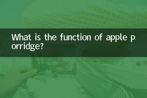 Quelle est la fonction de la bouillie de pommes ?