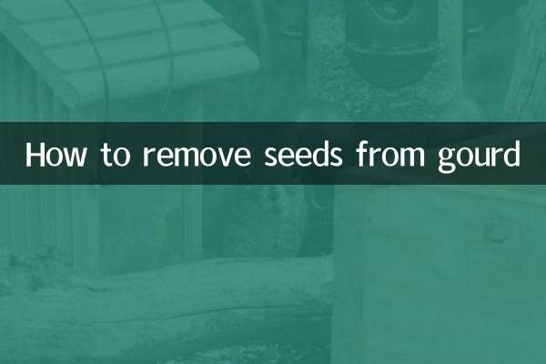 How to remove seeds from gourd