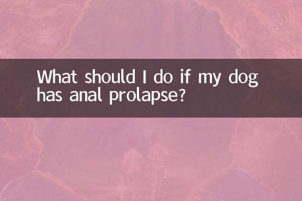 اگر میرے کتے کو مقعد کا خطرہ ہو تو مجھے کیا کرنا چاہئے؟