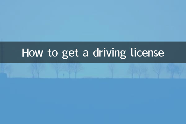 How to get a driving license