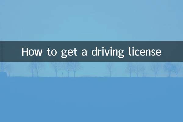 How to get a driving license
