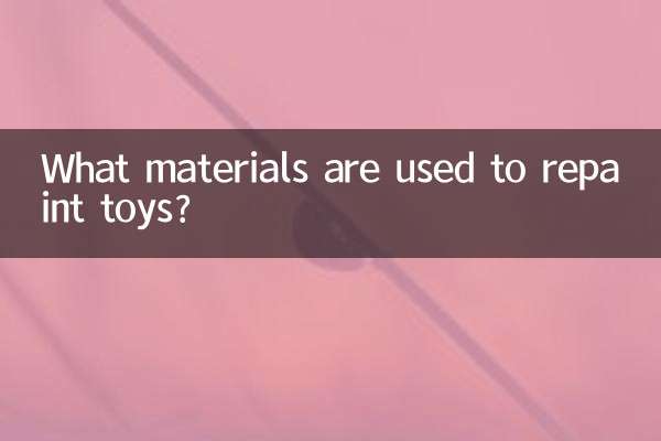 برای رنگ آمیزی مجدد اسباب بازی ها از چه موادی استفاده می شود؟