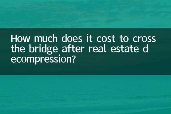 Wie viel kostet es, die Brücke nach der Immobiliendekompression zu überqueren?