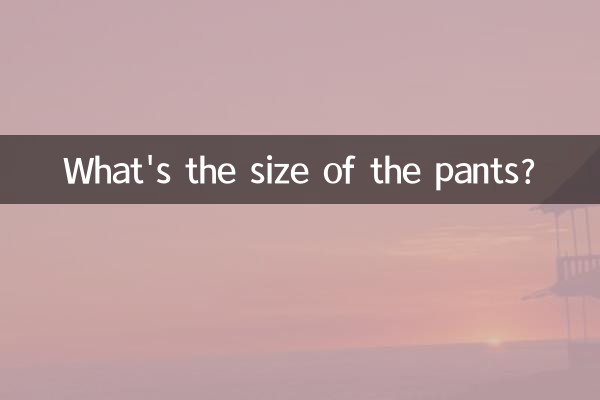 Qual é o tamanho da calça?