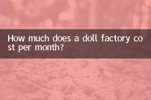 인형공장 한 달 비용은 얼마인가요?