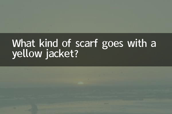 Que tipo de lenço combina com uma jaqueta amarela?